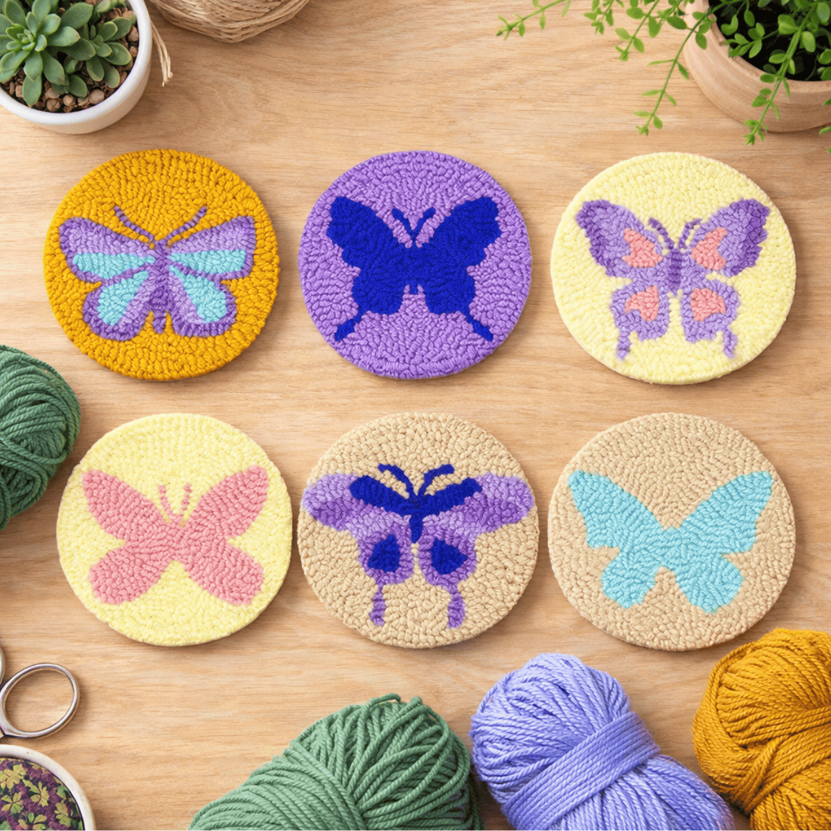 Kit sottobicchieri - Butterflies
