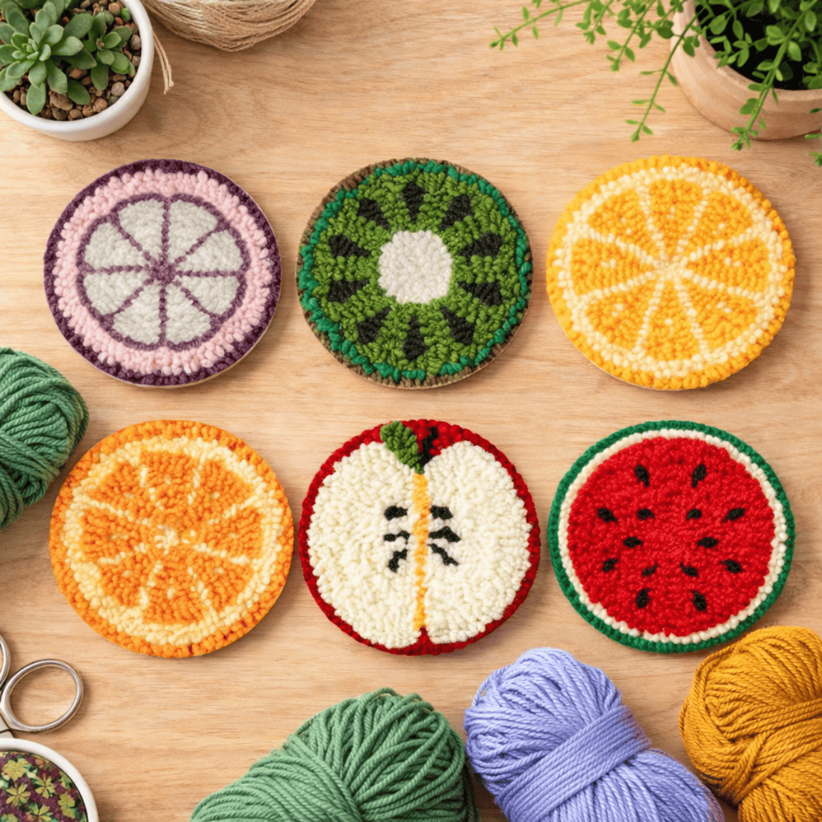 Kit 6 Sottobicchieri - Fruit Passion