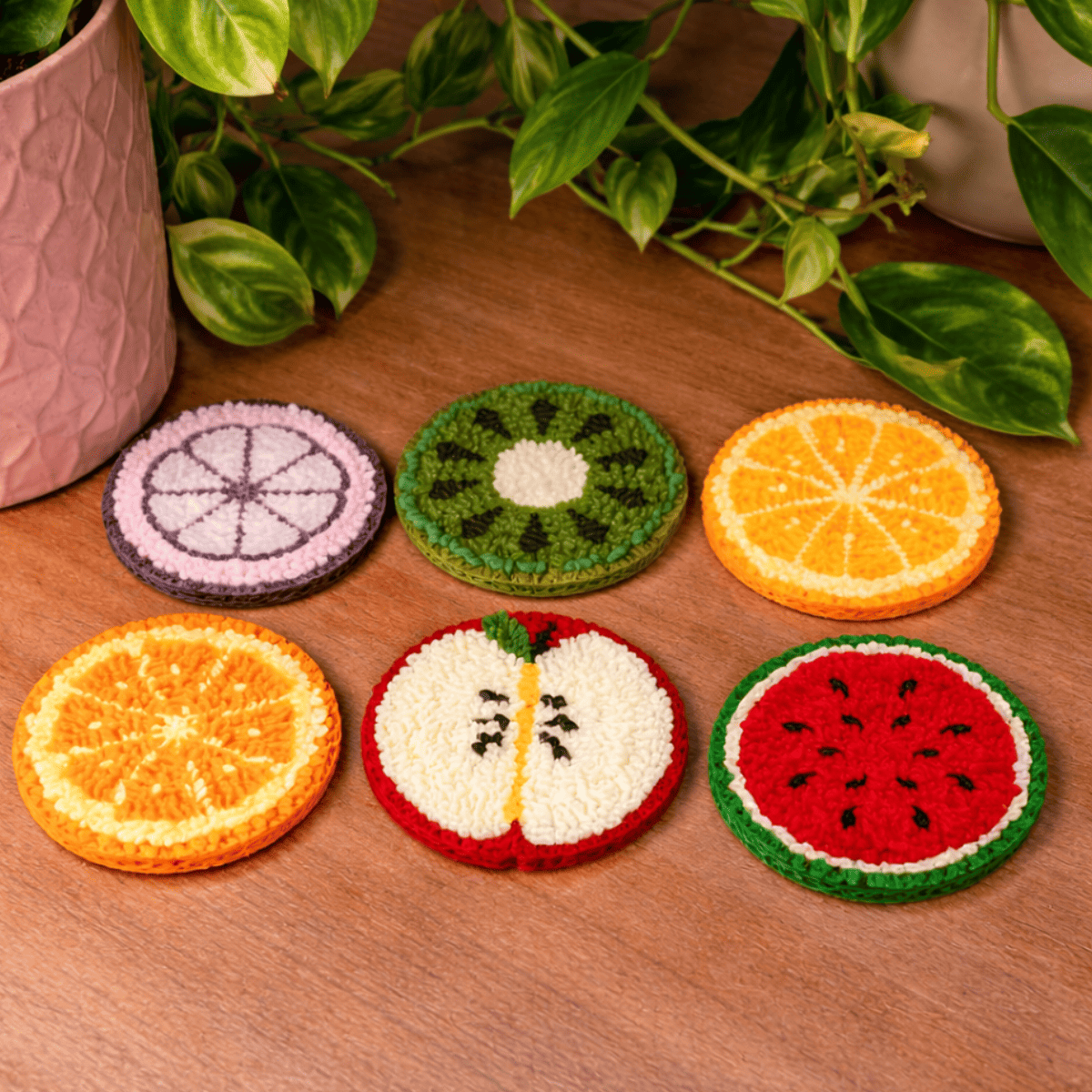 Kit 6 Sottobicchieri - Fruit Passion