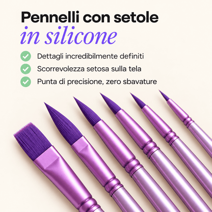 Set 6 Pennelli in Silicone - offerta con kit
