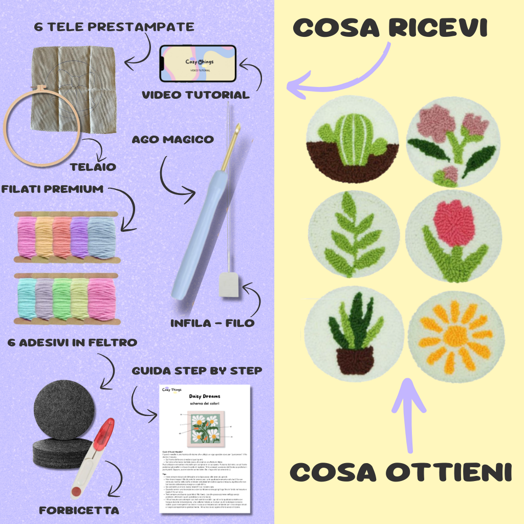 Kit sottobicchieri - Garden